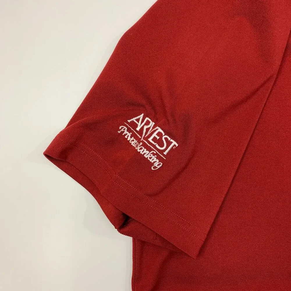 Adidas Arkansas Razorbacks Polo Shirt Mens 2XL XXL Red Active Performance Golf